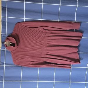 Maroon Daisy Fuentes turtle neck, size XL